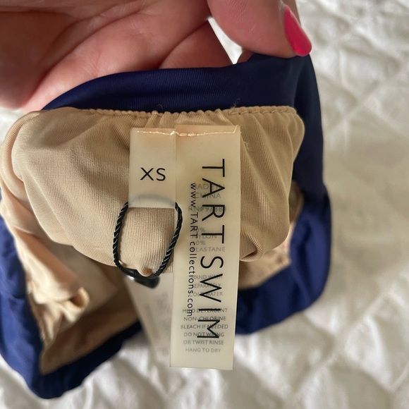 Tart Swim Navy bandeau swim top - Picture 5 of 7